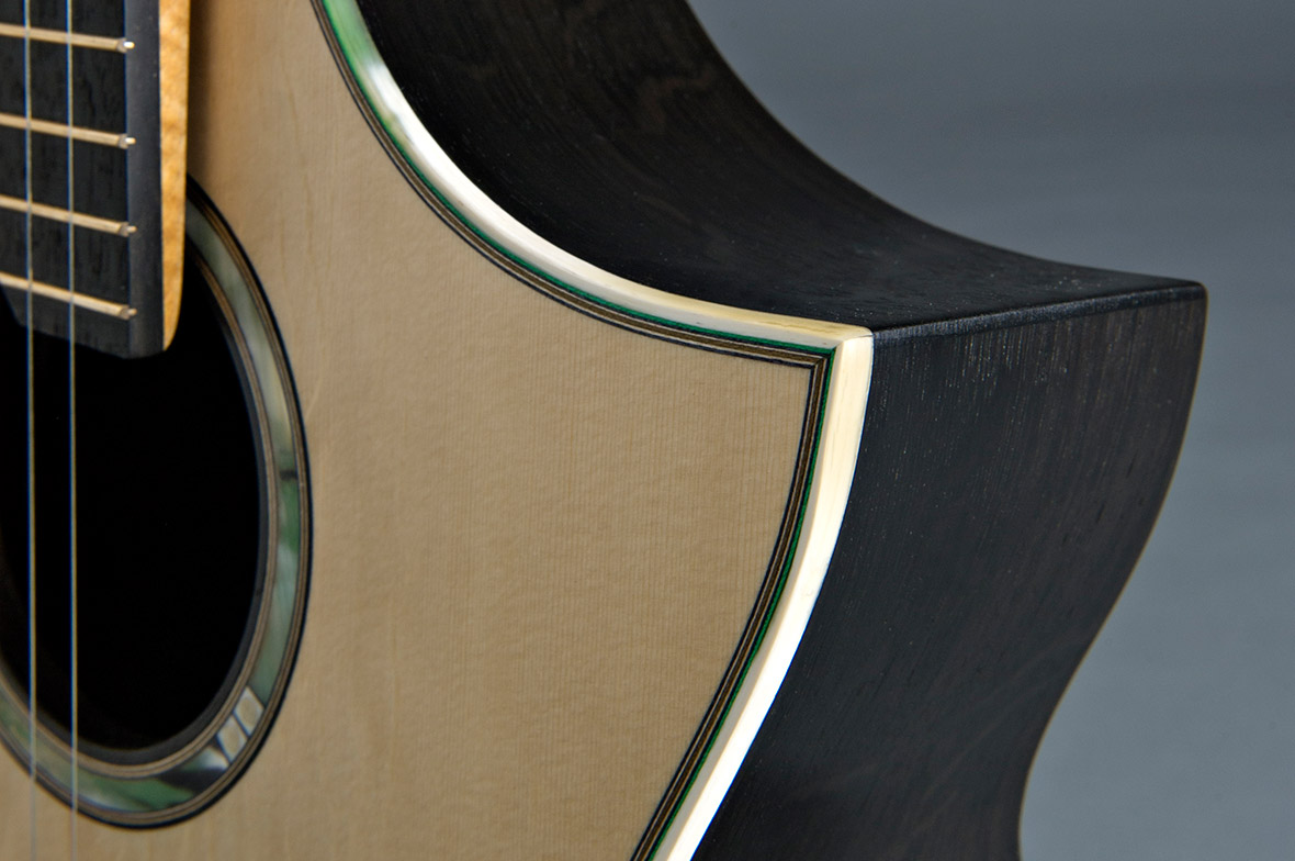 A Series Fenland Black Oak Guitar (Steel String)
