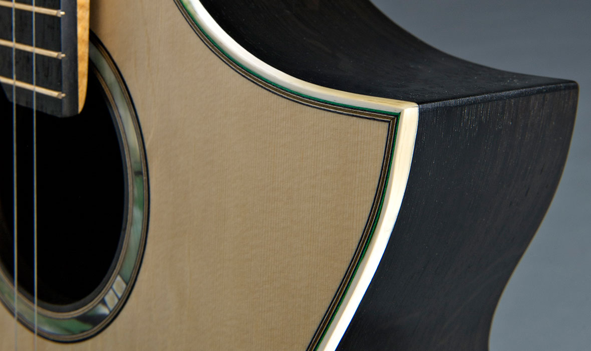 A Series Limited Edition Fenland Black Oak Steel String Guitar